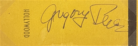 Gregory Peck Signature