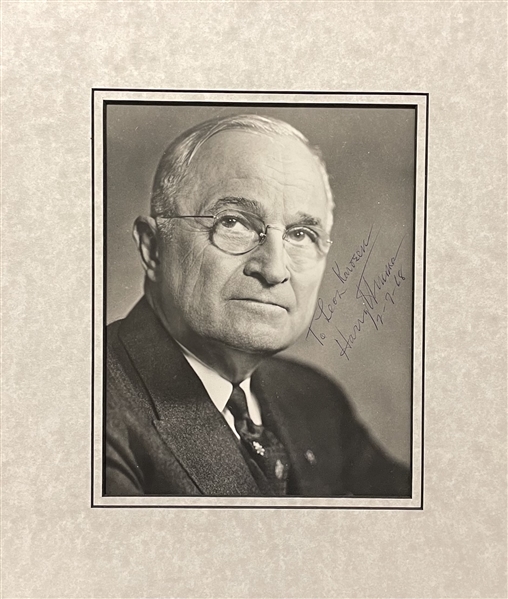 Harry Truman Signed Photo