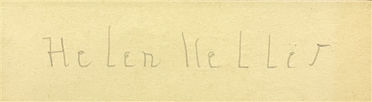 Helen Keller Signature