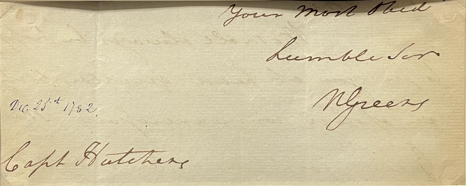 Nathanael Greene Signed Document