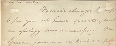 Nathanael Greene Signed Document