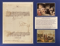 Queen Isabella Signed Document 8 months before Columbuss last voyage