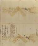 Queen Isabella Signed Document 8 months before Columbus's last voyage