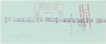 Andy Griffith Signed Check