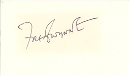 Fred Gwynne Signed Card
