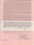 James Arness Contract 1st Acting Contract