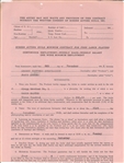 James Arness Contract 1st Acting Contract