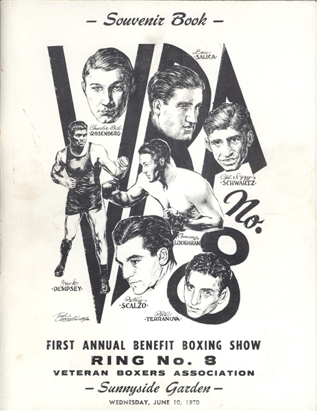 First Annual Benefit Boxing Show Book Signed by Jack Dempsey and many more!