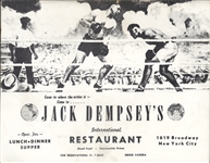 First Annual Benefit Boxing Show Book Signed by Jack Dempsey and many more!