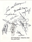Pittsburgh Pirates 1967 Yearbook (Roberto Clemente Signed Twice)