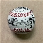 Baseball signed by Assortment of HOFs (Including Boxer Joe Louis)
