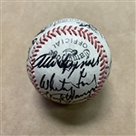Baseball signed by Assortment of HOFs (Including Boxer Joe Louis)