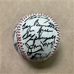 Baseball signed by Assortment of HOFs (Including Boxer Joe Louis)