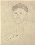 Collection of 26 Signed Original Baseball Drawings (Many HOFers)