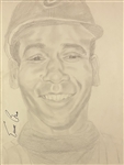 Collection of 26 Signed Original Baseball Drawings (Many HOFers)