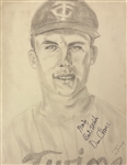 Collection of 26 Signed Original Baseball Drawings (Many HOFers)