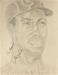 Collection of 26 Signed Original Baseball Drawings (Many HOFers)