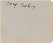 Jean Harlow/George Godfrey Signed Album Page