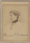 Grover Cleveland/Frances F. Cleveland Signed Photos