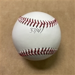 Ted Williams Signed Baseball With Print