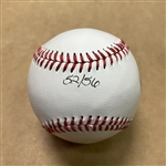 Joe Dimaggio Signed Baseball with Print