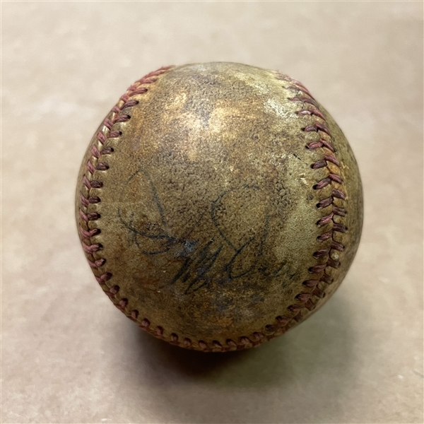 Joe DiMaggio and Dizzy Dean (2x) Signed Baseball