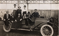 Wilbur Wright archive consisting of a Collotype postcard signed Wilbur Wright