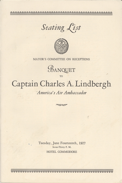 Charles A. Lindbergh - Autograph and Memorabilia