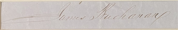 James Buchanan Signature