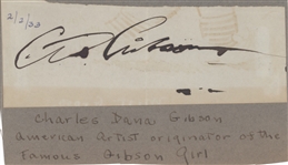 Charles Dana Gibson Cut Signature and Photo