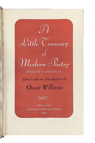  A Little Book of Modern Poetry Signed by Dylan Thomson and Oscar Williams