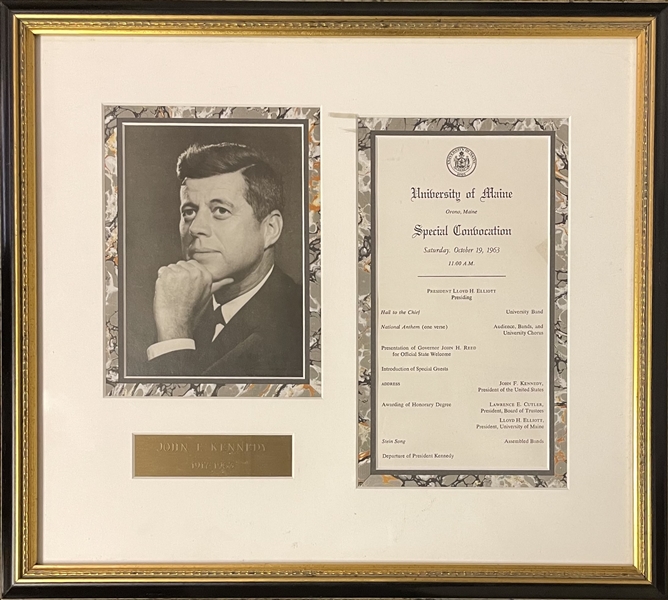  President John F. Kennedy Signed letter and Documents