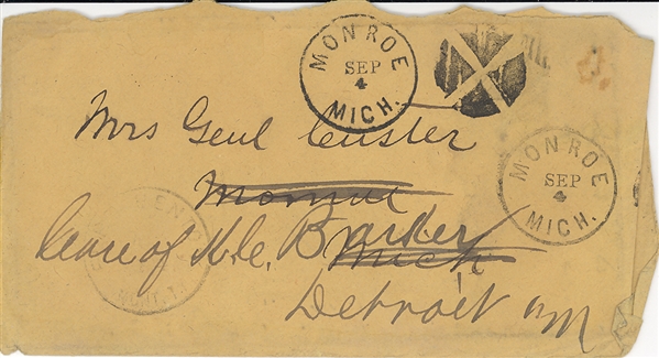 George A. Custer Autographed Vintage Envelope