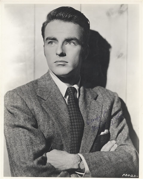 Vintage Montgomery Clift Signed Photo