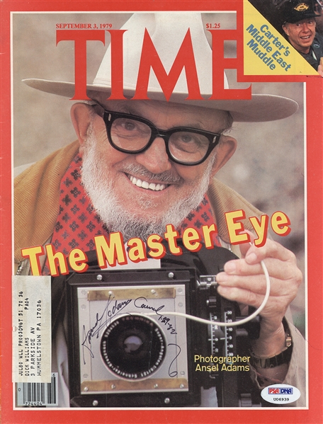 Ansel Adams Signed TIME Cover