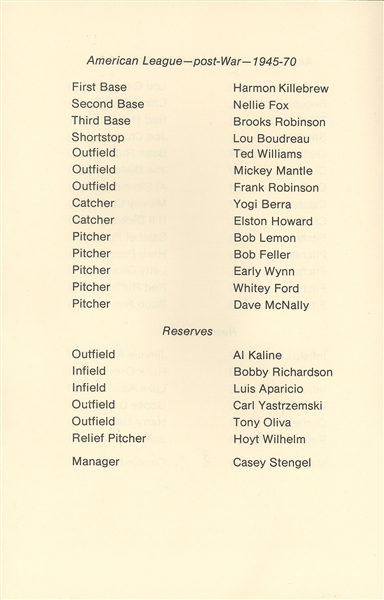 Nixon’s All Time Baseball All Star Team and the Reporter that helped win the 1972 Presidential Election!