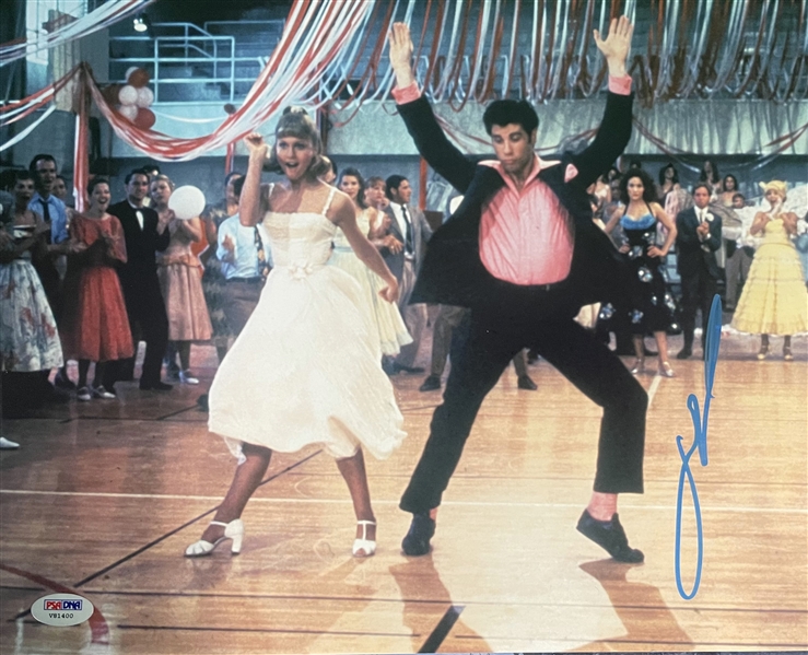 John Travolta in Grease Signed 11x14 Photo