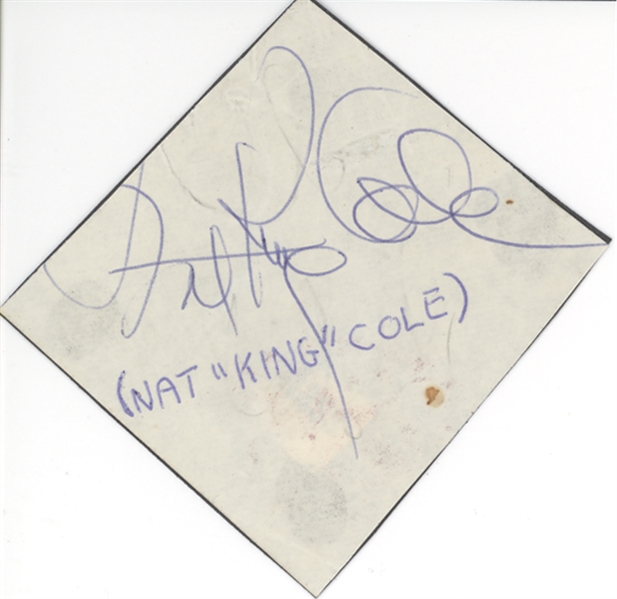 Nat King Cole, Duke Ellington, Cab Calloway Autographs