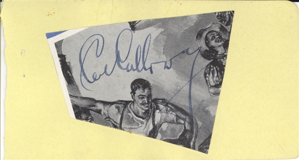 Nat King Cole, Duke Ellington, Cab Calloway Autographs