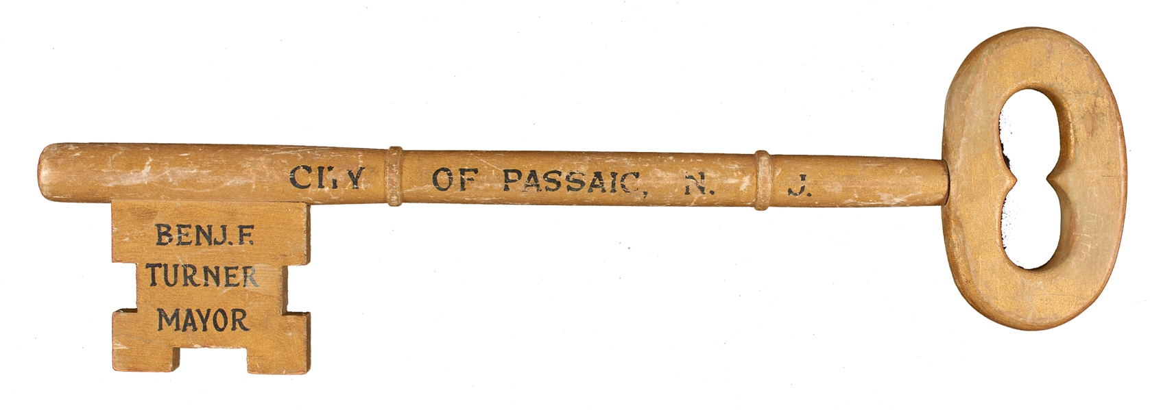 Key to City Given To Babe Ruth, from Passaic, NJ  (Sotheby's Halper tags) For Congratulating A Group of 6 Heroic Orphan Boys!