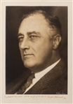  Franklin D. Roosevelt - Exceptional large format photograph signed as President to Territorial Governor of Hawaii