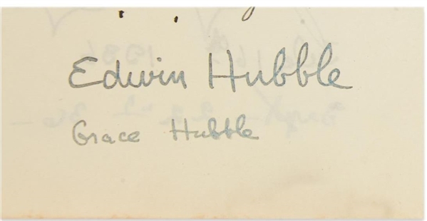 Edwin Hubble Rare Signature