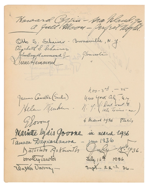 Edwin Hubble Rare Signature