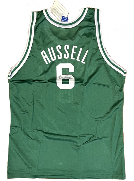 Bill Russell Signed Celtic Jersey 