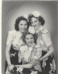 The Andrews Sisters Signed Photo