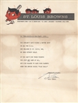Bill Veeck TLS on St. Louis Browns Stationary 