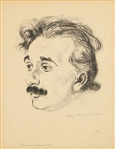 Limited edition signed portrait of Albert Einstein