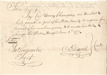 Oliver Ellsworth 1777 Pay Order