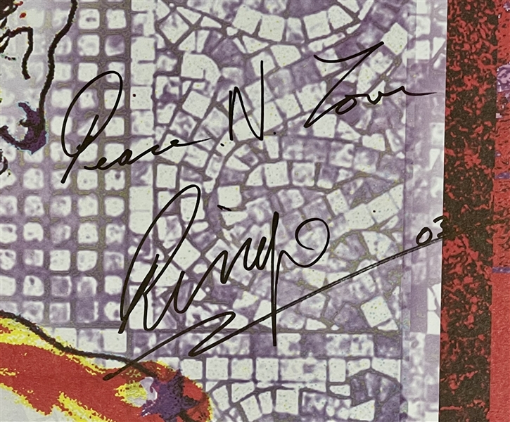 Ringo Star Signed Poster from the CV release of Ringo Rama