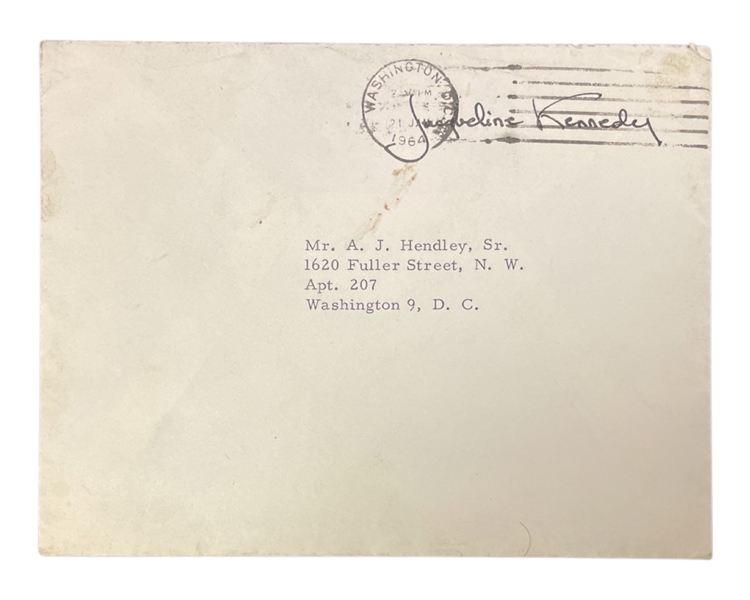 Jacqueline Kennedy Secretarial Letter (First Lady) Lot